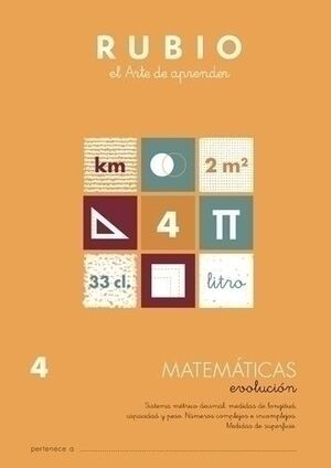 Cuaderno Rubio A4 Evolucion Matematicas 4
