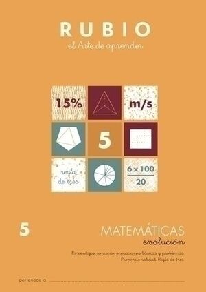 Cuaderno Rubio A4 Evolucion Matematicas Nº 5