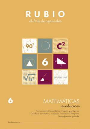 Cuaderno Rubio A4 Evolucion Matematicas 6