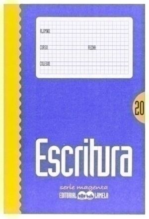 Lamela Cuaderno, Folio, pauta cuadrovía 4 mm, 80 hojas, cubierta blanda  cartón plastificado, naranja - Libros Educativos Kalamazoo