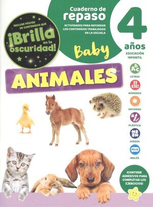 Cuaderno de Repaso Tematico Luminiscente 4 Años Animales Baby