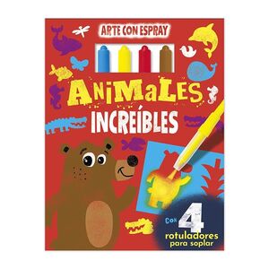 Libro Educativo Imagiland Arte con Espray Animales Increibles