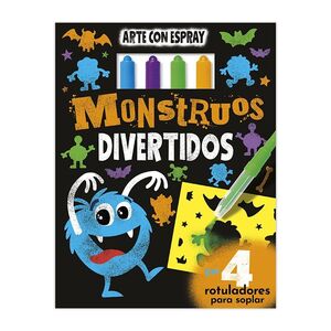 Libro Educativo Imagiland Arte con Espray Monstruos Divertidos