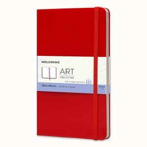 Cuaderno Moleskine Art Bocetos L Rojo Escarlata