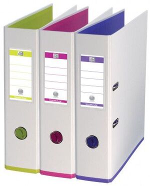 ARCHIVADOR PALANCA MY COLOURS A4 ANCHO SURTIDOS BLANCOS. Archivadores