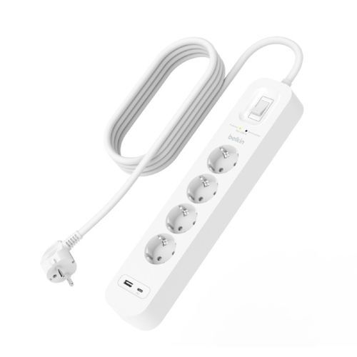 Enchufe Protector Belkin 4 Salidas (Regleta) Con Proteccion Contra ...