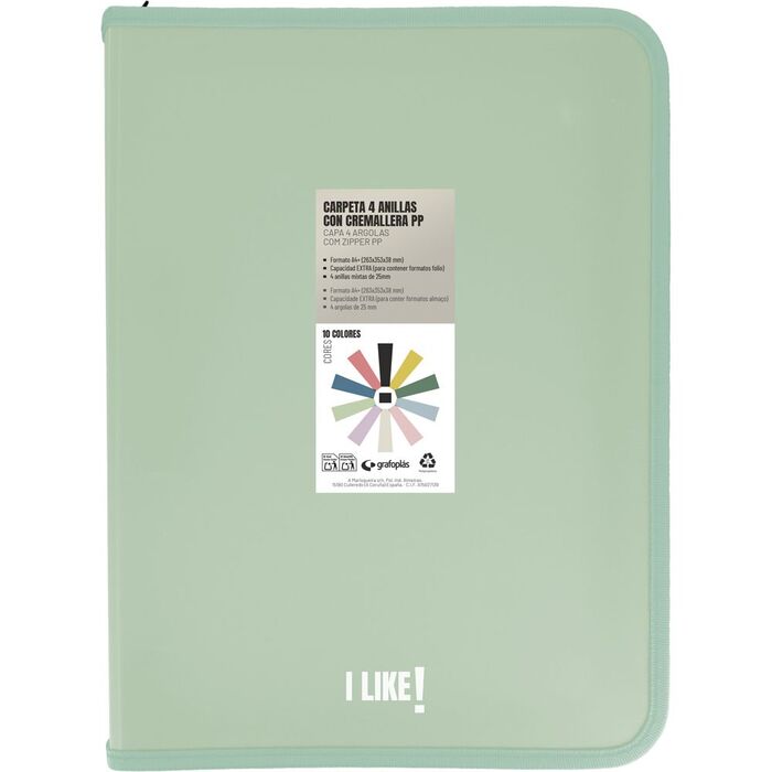 Classeur à Anneaux LEITZ SOLID PP - 2 Anneaux Ronds 25 Mm, Format A4, Couleur Blanc | Étanchéité Renforcée