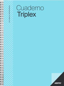 Cuaderno Triplex Additio Plan de Curso Evaluacion Agenda Plan Semanal y Tutorias Fundas Transparentes 22,5X31Cm